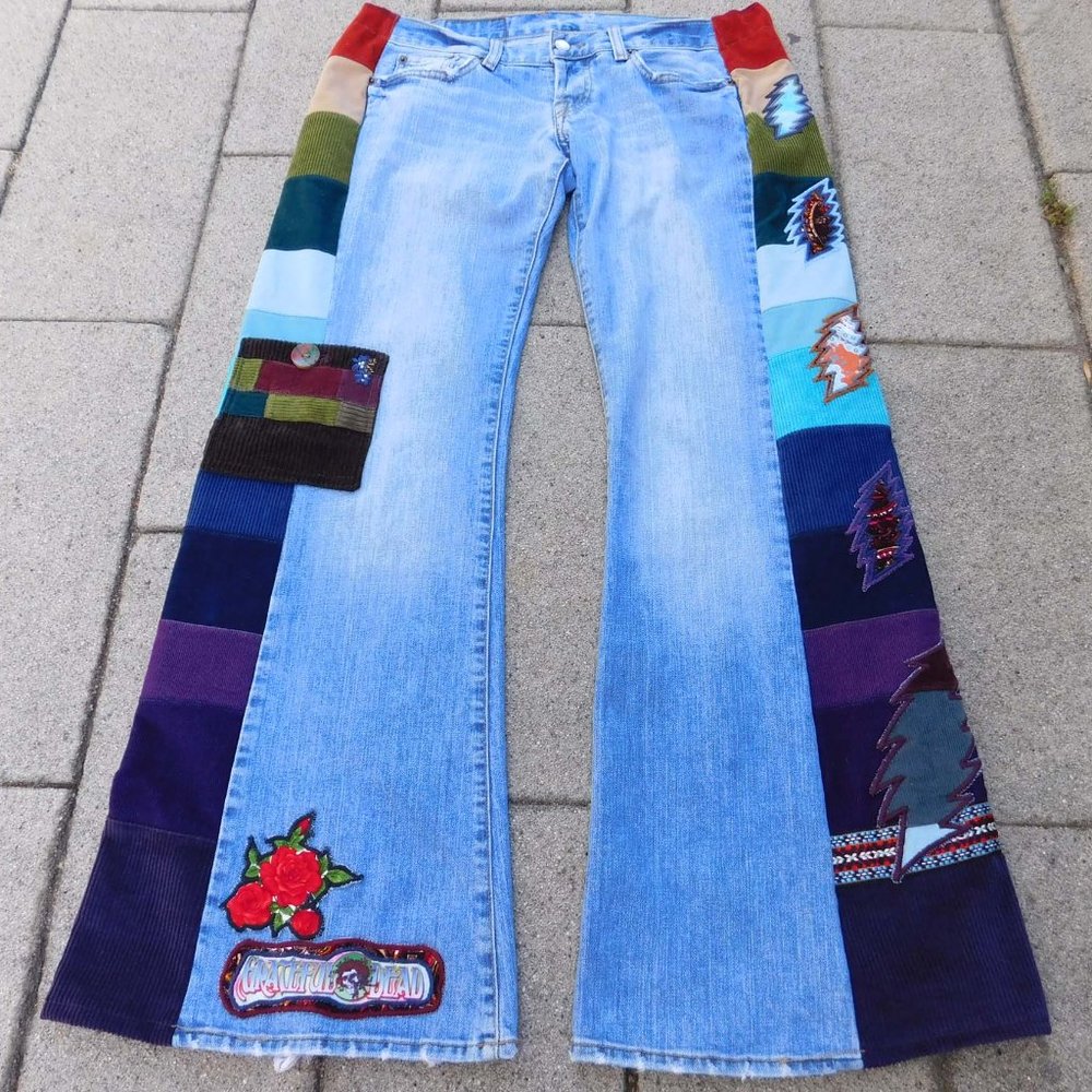 Got Bolts? Rainbolt Phatty Bells Hippie Patchwork